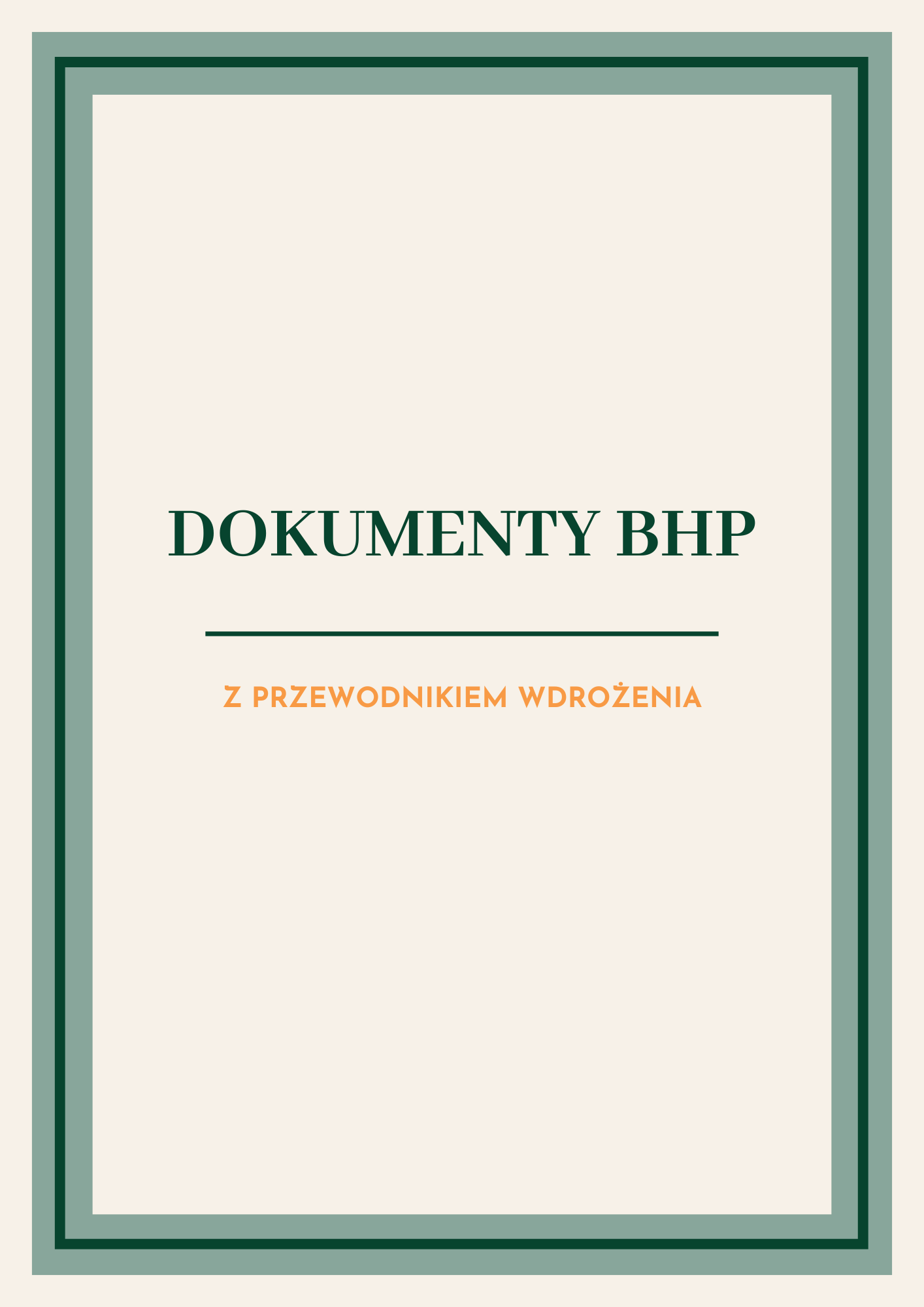 Dokumenty BHP